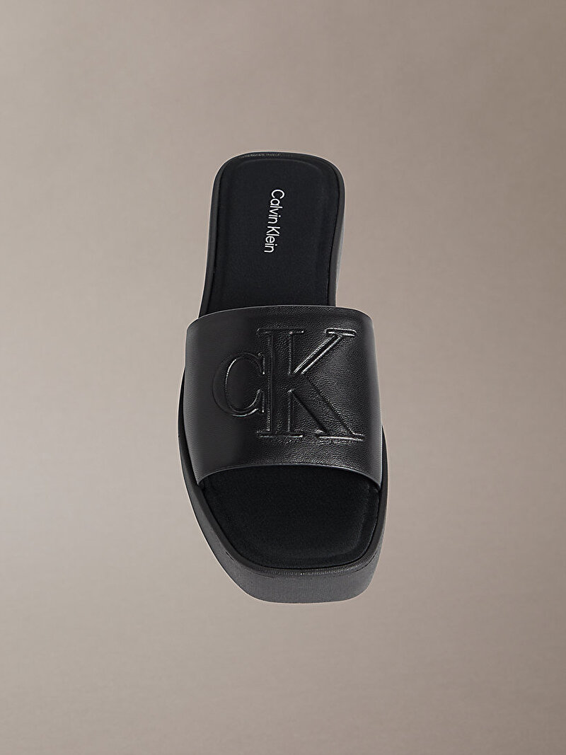 Calvin Klein Siyah Renkli Kadın Flatform Terlik