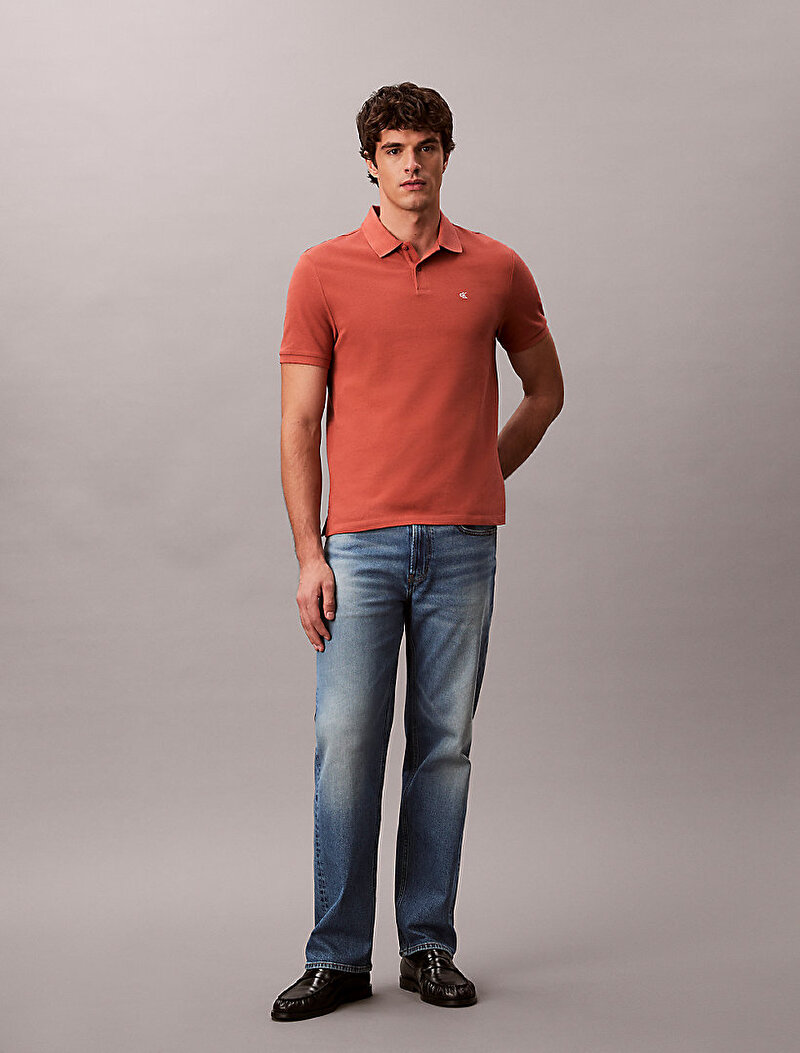 Erkek Monogram Pique Polo T-shirt