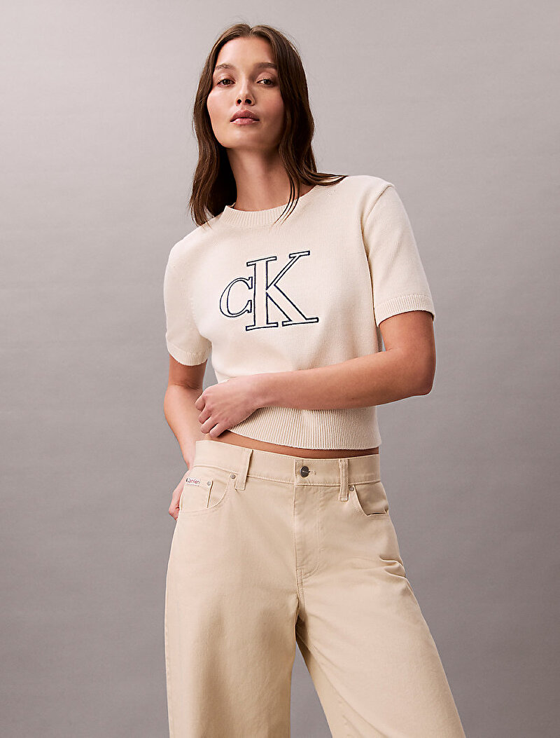 Calvin Klein Çok renkli Renkli Kadın Logo Kazak