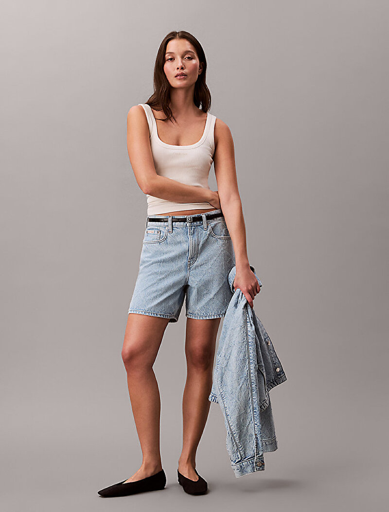 Calvin Klein Mavi Renkli Kadın 90s 6 In Şort