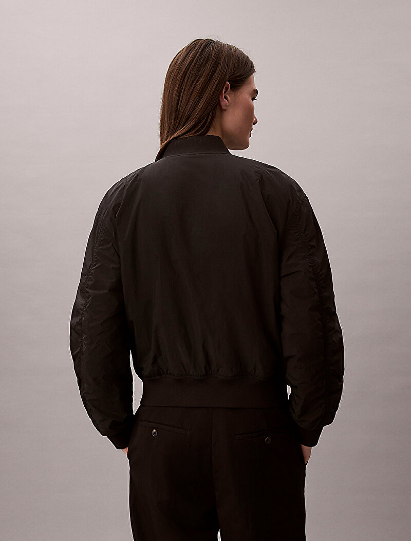 Calvin Klein Siyah Renkli Kadın Essential Naylon Bomber Ceket