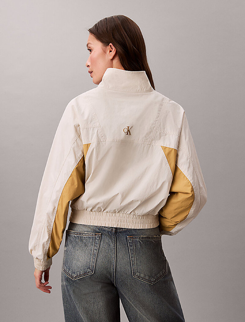 Calvin Klein Çok renkli Renkli Kadın Crop Dolman Coloblock Ceket