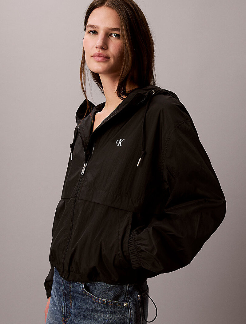 Calvin Klein Siyah Renkli Kadın Essential Naylon Rüzgarlık Ceket