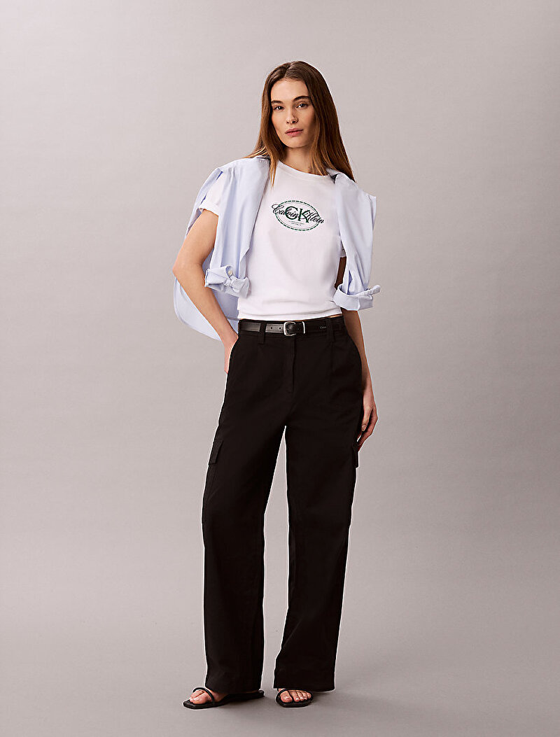 Kadın Cotton Ewaist Cargo Pantolon