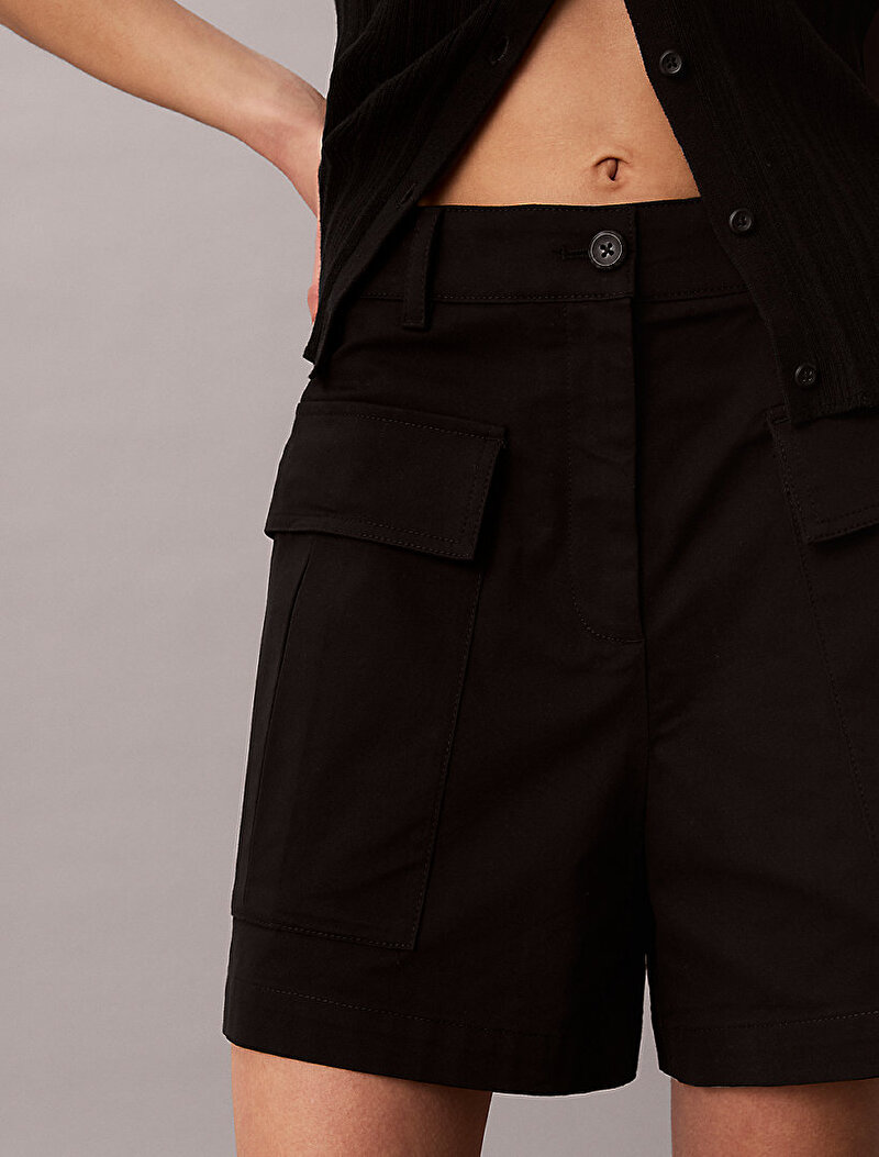 Calvin Klein Siyah Renkli Kadın Utility Şort
