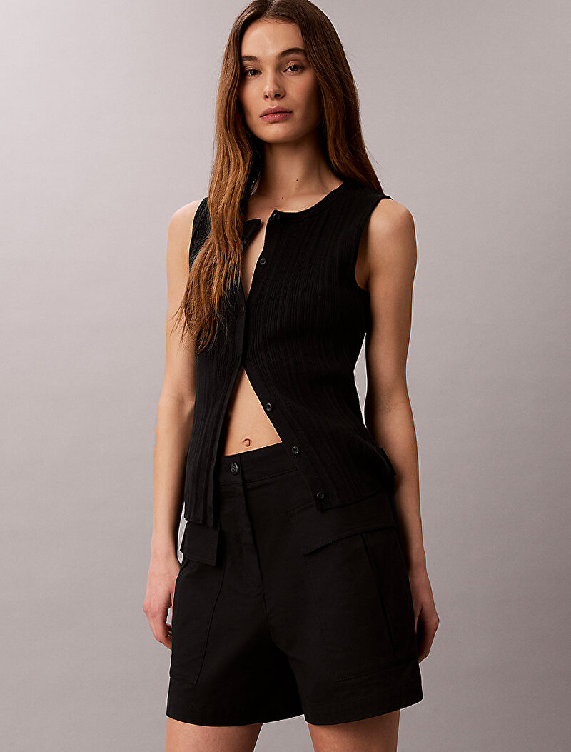 Calvin Klein Siyah Renkli Kadın Utility Şort