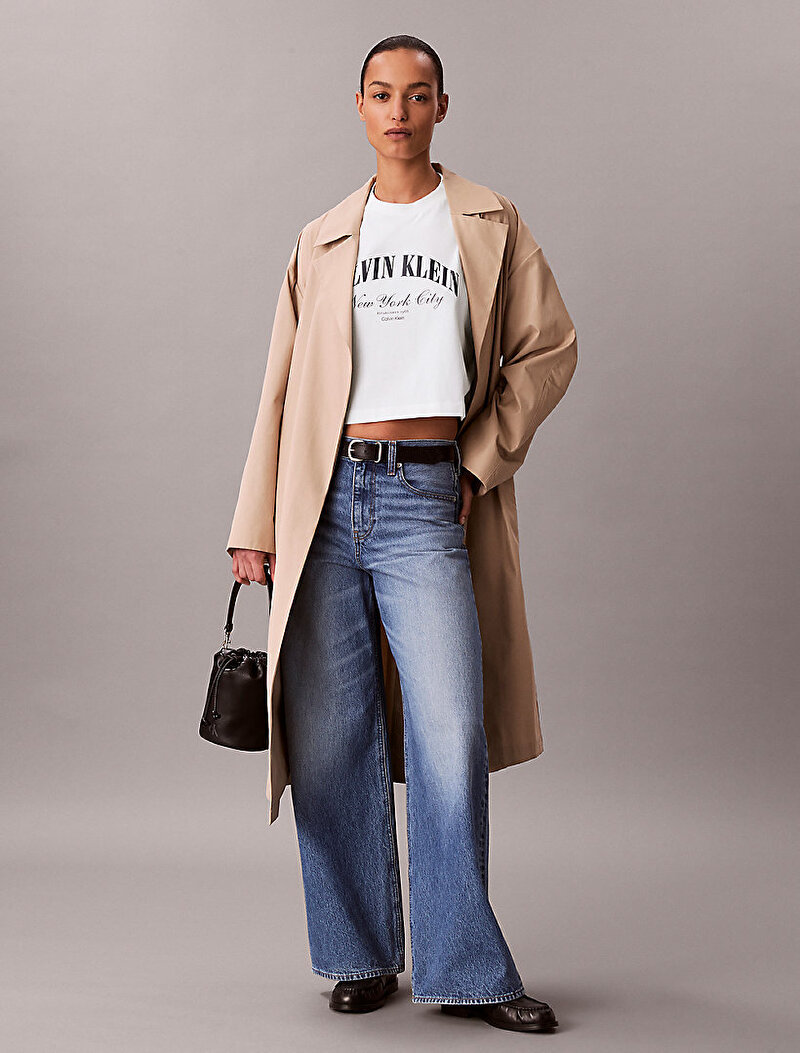Kadın Cropped Boxy Heritage T-shirt
