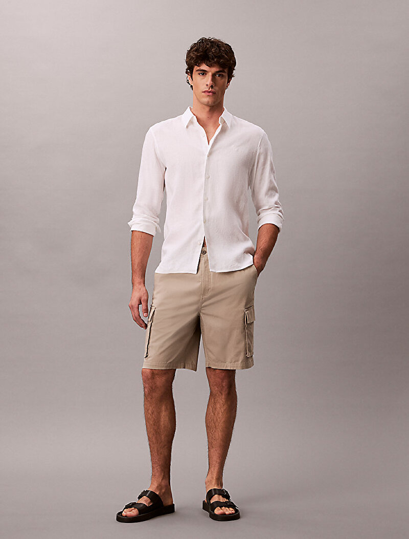 Calvin Klein Bej Renkli Erkek 9 In Cotton Şort