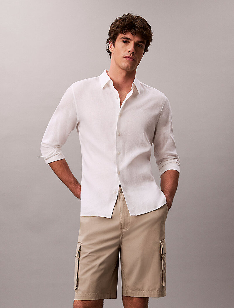 Calvin Klein Bej Renkli Erkek 9 In Cotton Şort