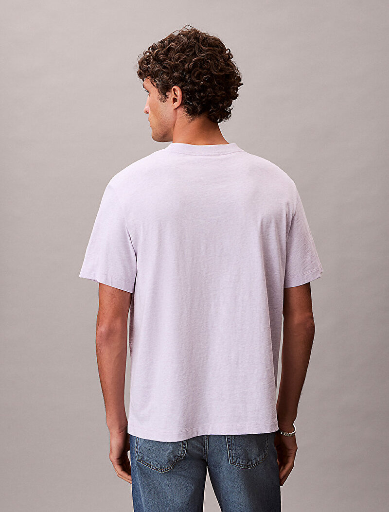 Calvin Klein Mor Renkli Erkek Hero Monologo T-shirt