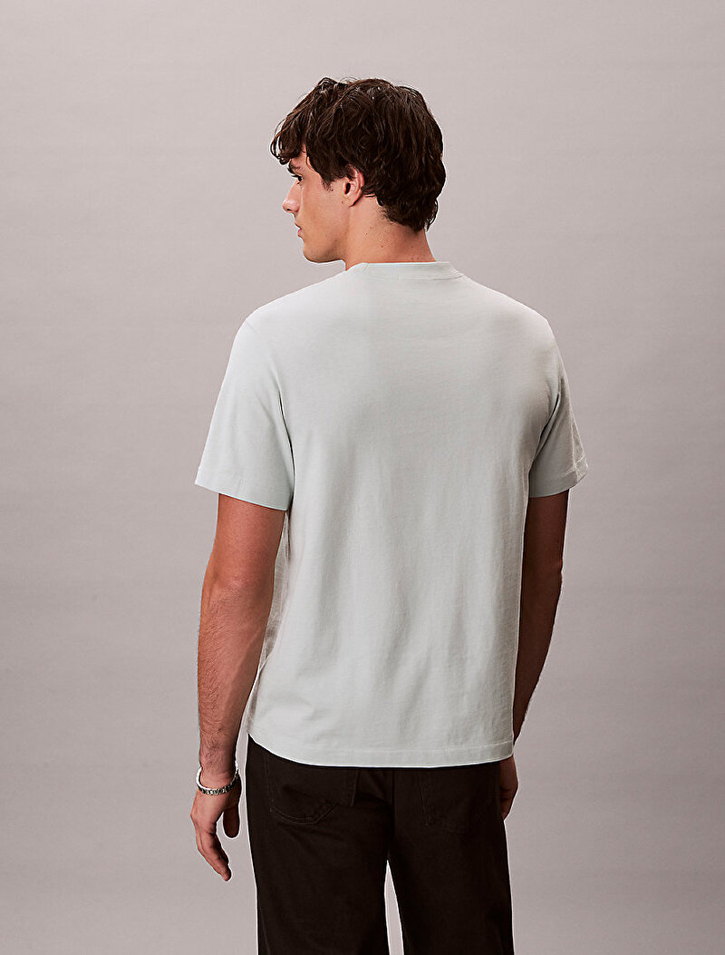 Calvin Klein Beyaz Renkli Erkek Easy Monogram T-shirt