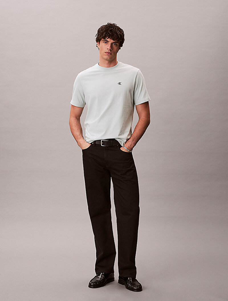 Calvin Klein Beyaz Renkli Erkek Easy Monogram T-shirt