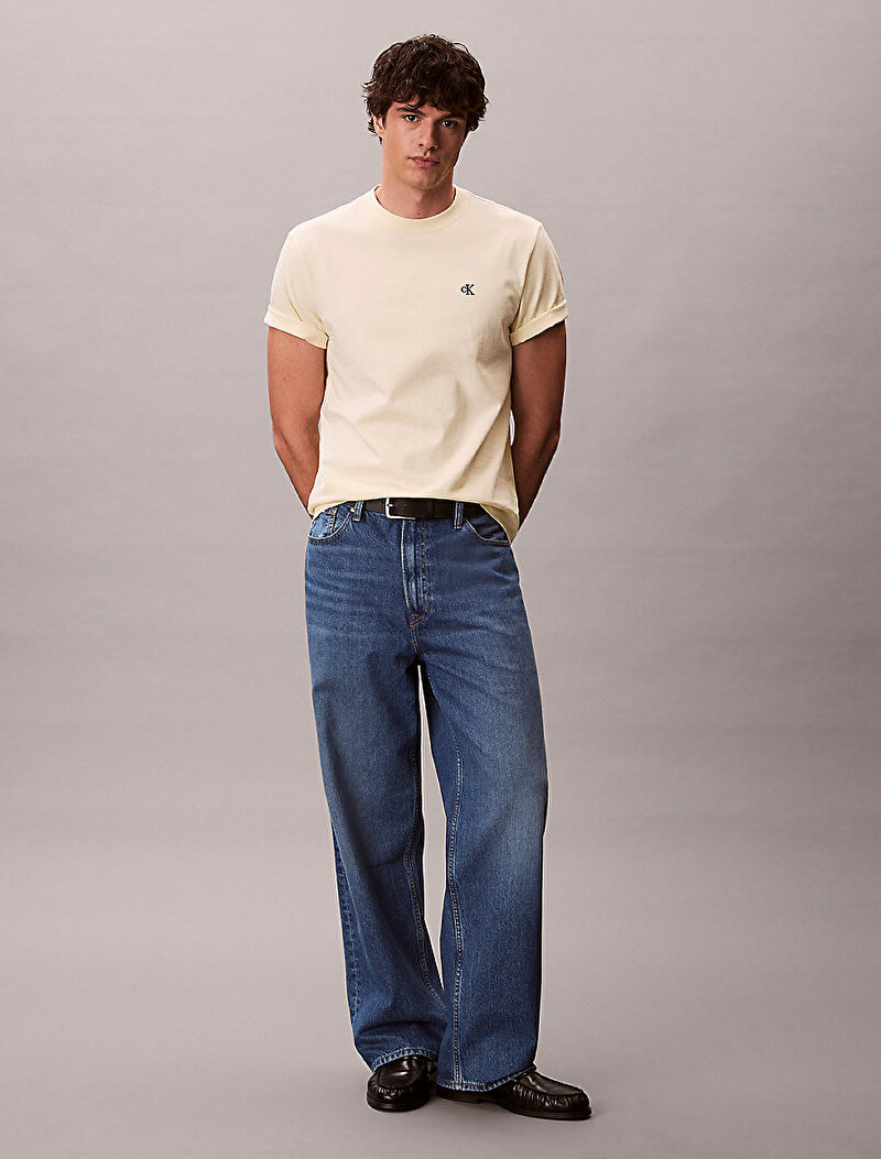 Calvin Klein Sarı Renkli Erkek Easy Monogram T-shirt