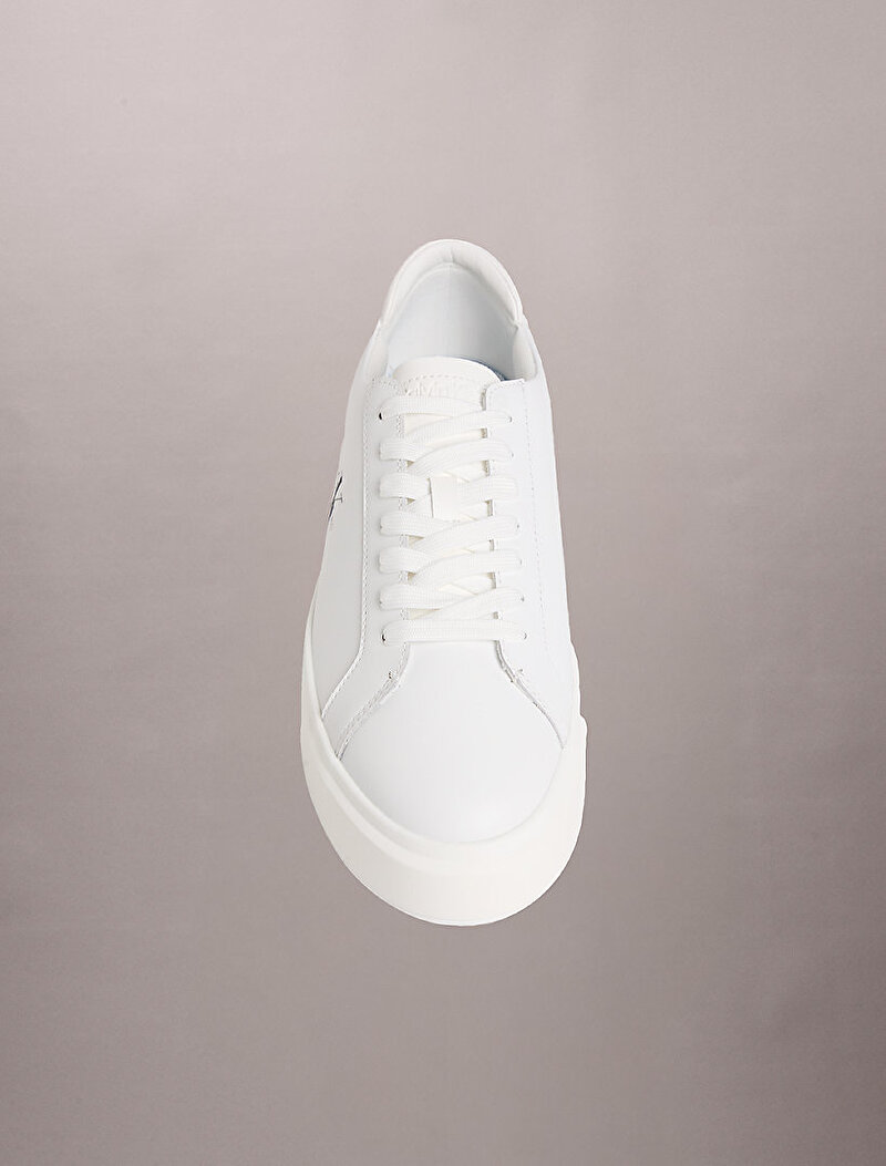 Calvin Klein Beyaz Renkli Erkek Basket Cupsole Laceup Sneaker