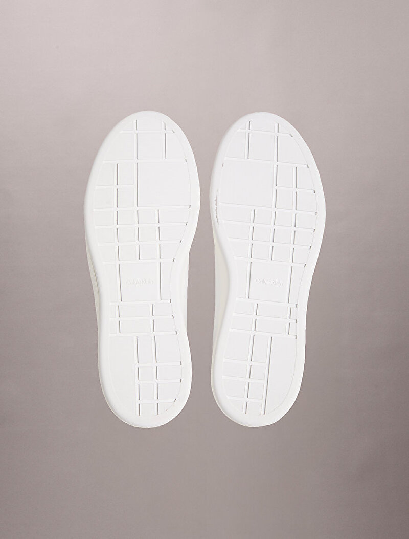 Calvin Klein Beyaz Renkli Erkek Basket Cupsole Laceup Sneaker