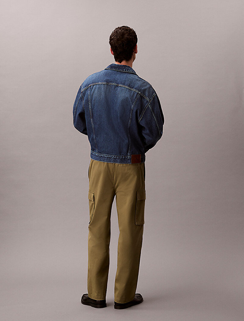 Calvin Klein Yeşil Renkli Erkek Relaxed Straight Comfort Pantolon
