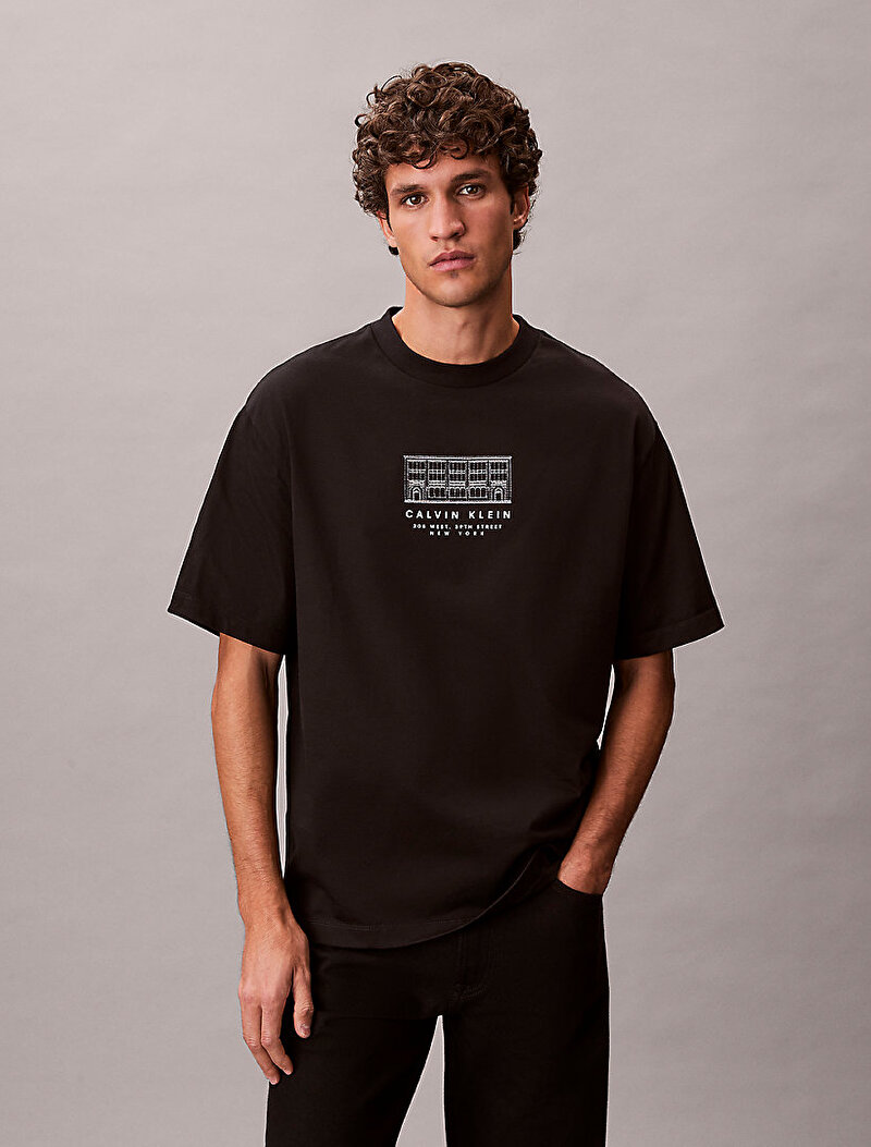 Calvin Klein Siyah Renkli Erkek 16s March Graphic T-shirt