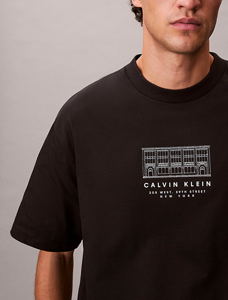 Calvin Klein Siyah Renkli Erkek 16s March Graphic T-shirt