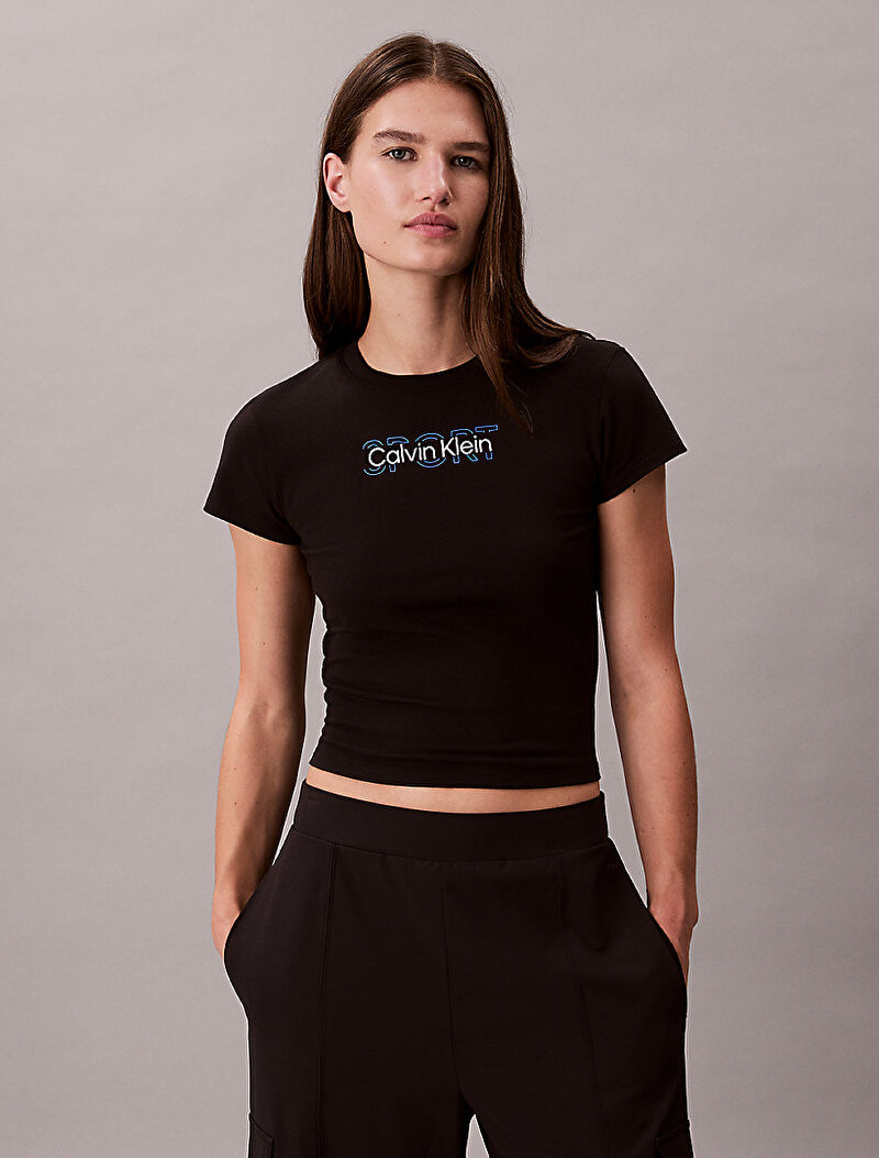 Calvin Klein Siyah Renkli Kadın Baby T-shirt