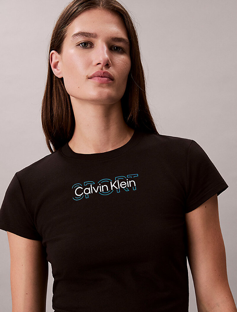 Calvin Klein Siyah Renkli Kadın Baby T-shirt