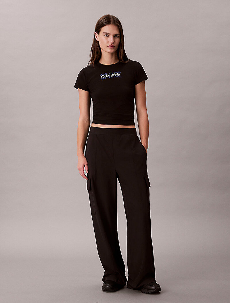 Calvin Klein Siyah Renkli Kadın Baby T-shirt