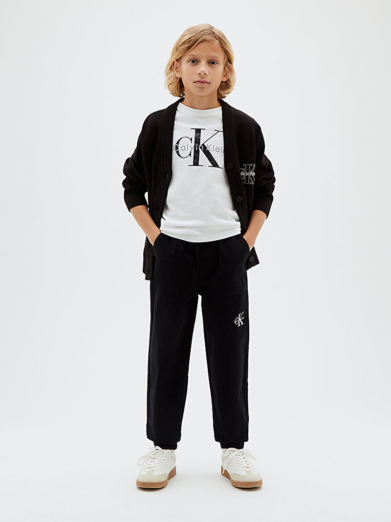Calvin Klein Siyah Renkli Erkek Çocuk Essential Woven Eşofman Altı