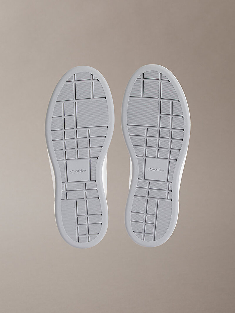 Calvin Klein Beyaz Renkli Erkek Basket Cupsole Laceup Sneaker