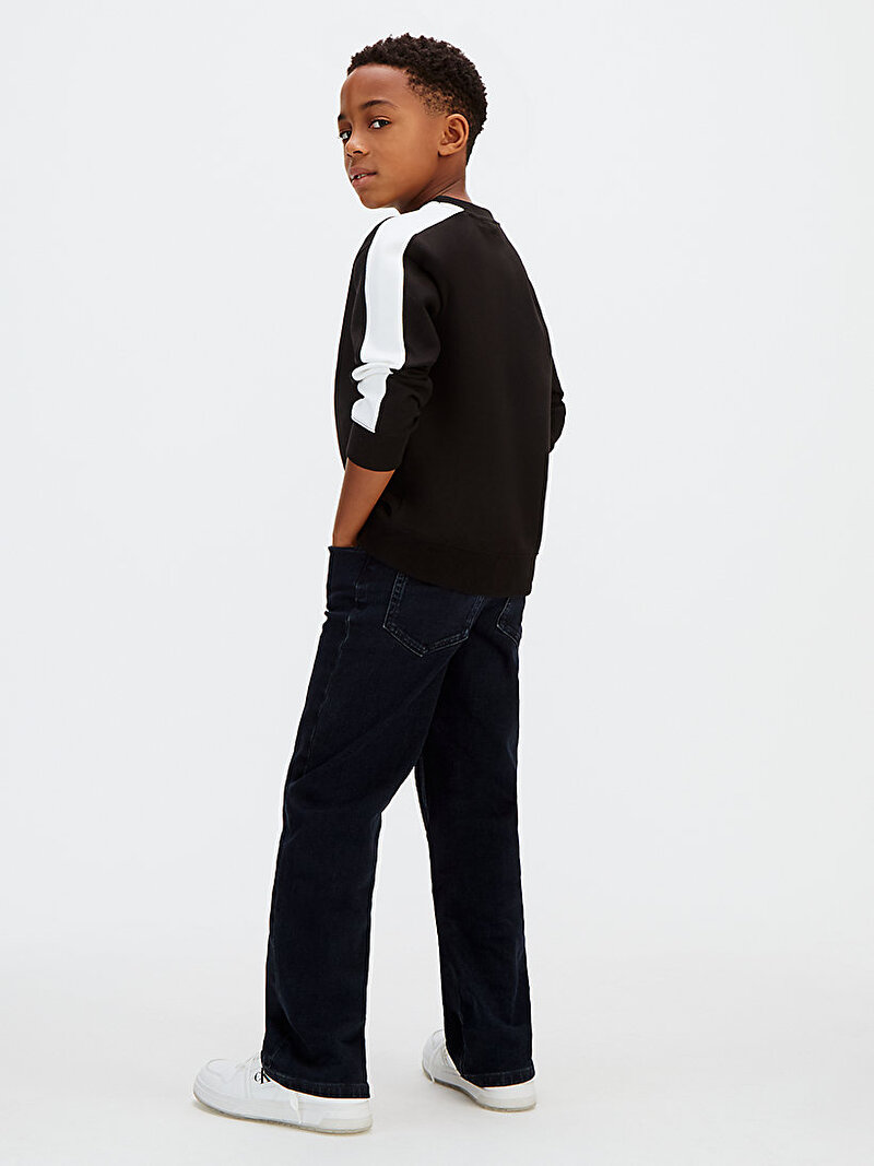 Calvin Klein Siyah Renkli Erkek Çocuk Relaxed Sweatshirt