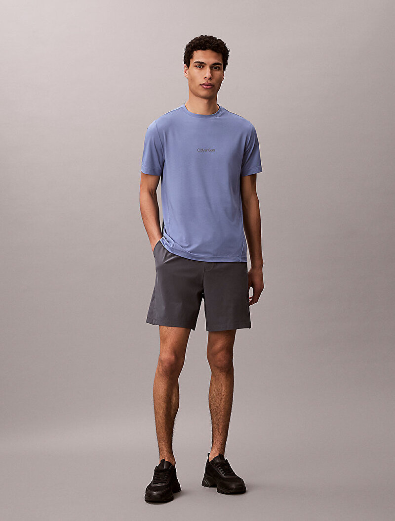 Calvin Klein Mavi Renkli Erkek Mesh T-shirt