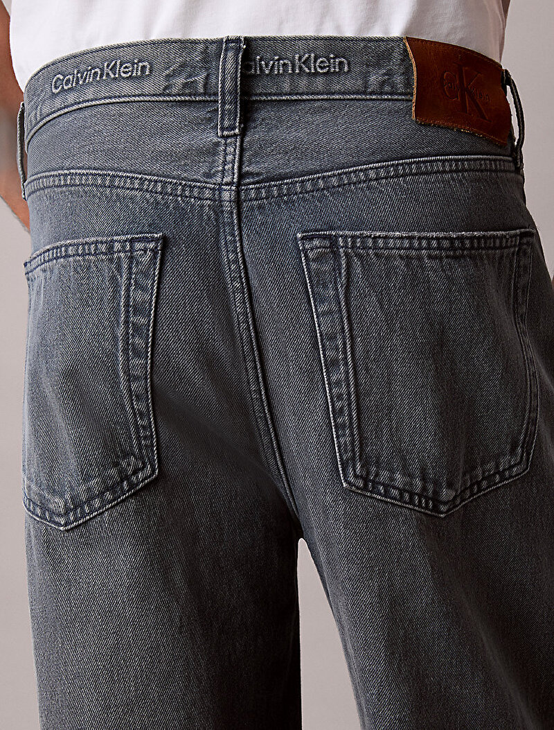Calvin Klein Mavi Renkli Erkek Baggy Blue Ash Stone Jean Pantolon