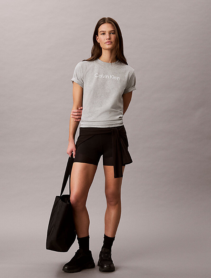 Calvin Klein Gri Renkli Kadın Regular T-shirt