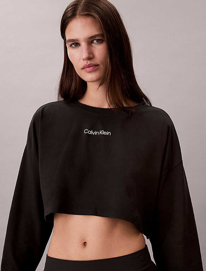 Calvin Klein Siyah Renkli Kadın Commuter Relaxed T-shirt