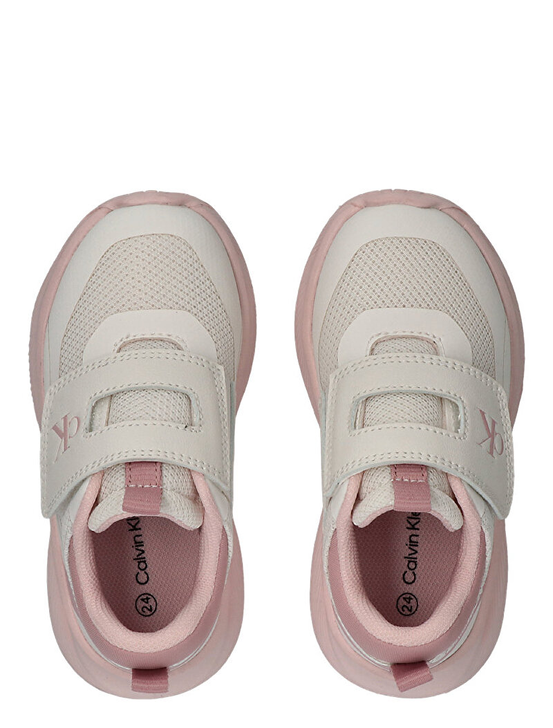 Calvin Klein Beyaz Renkli Kız Çocuk Low Cut Velcro Sneaker