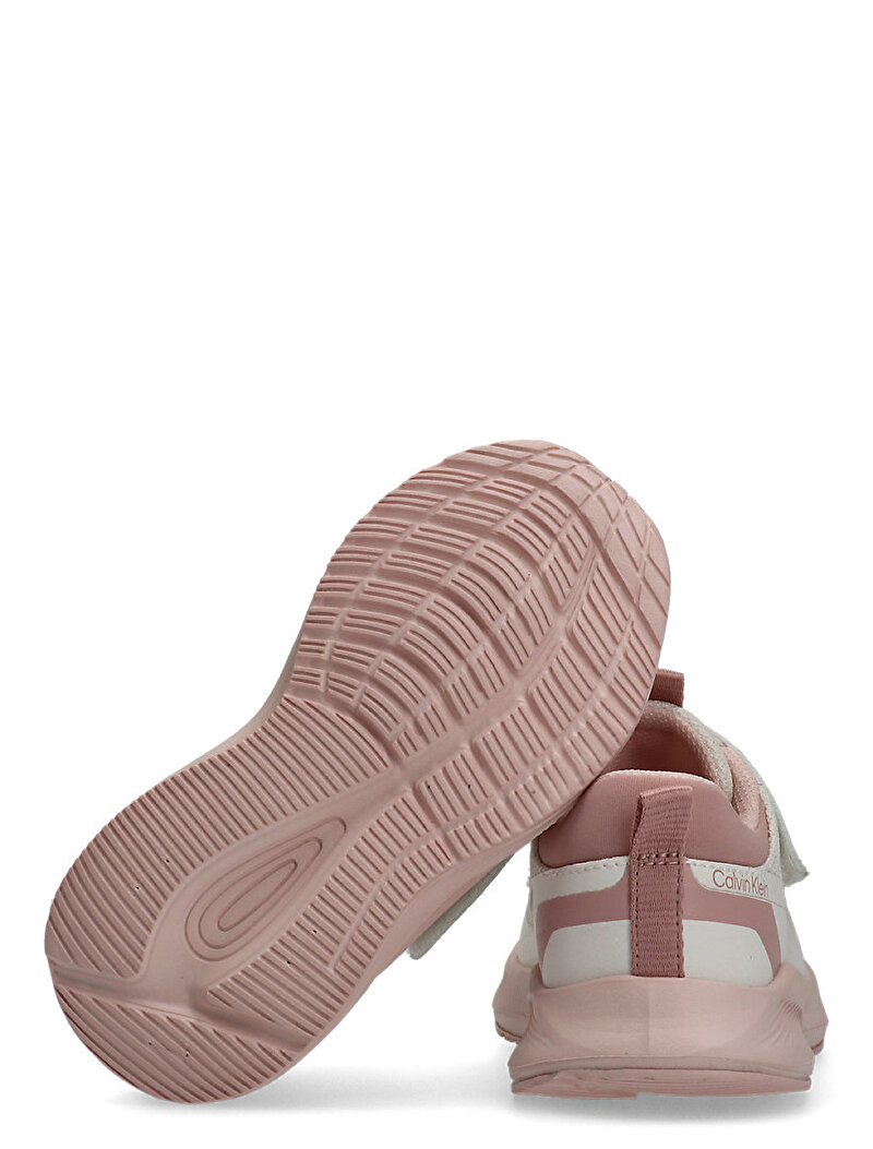 Calvin Klein Beyaz Renkli Kız Çocuk Low Cut Velcro Sneaker