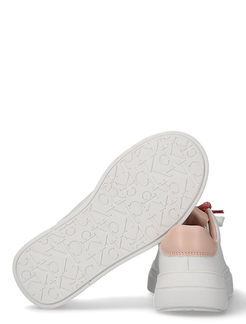 Calvin Klein Beyaz Renkli Kız Çocuk Low Cut Laceup Sneaker