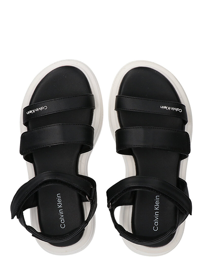 Calvin Klein Siyah Renkli Kız Çocuk Velcro Sandalet