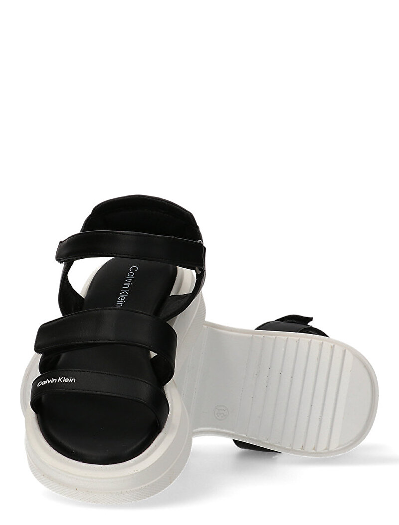 Calvin Klein Siyah Renkli Kız Çocuk Velcro Sandalet