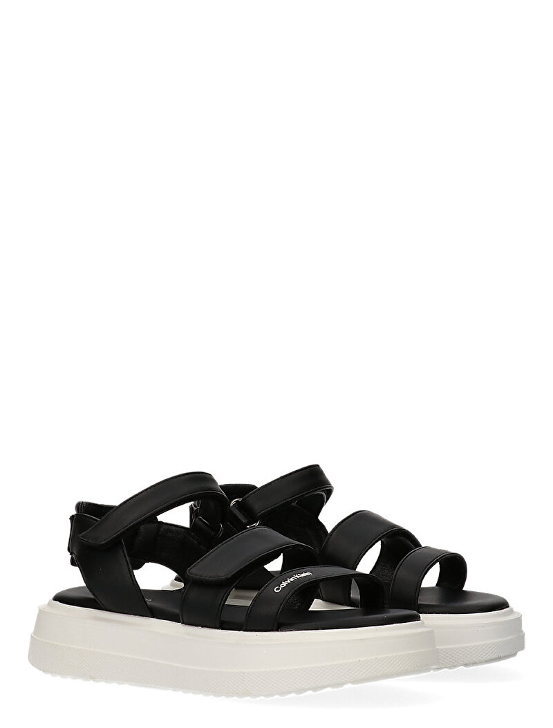 Calvin Klein Siyah Renkli Kız Çocuk Velcro Sandalet