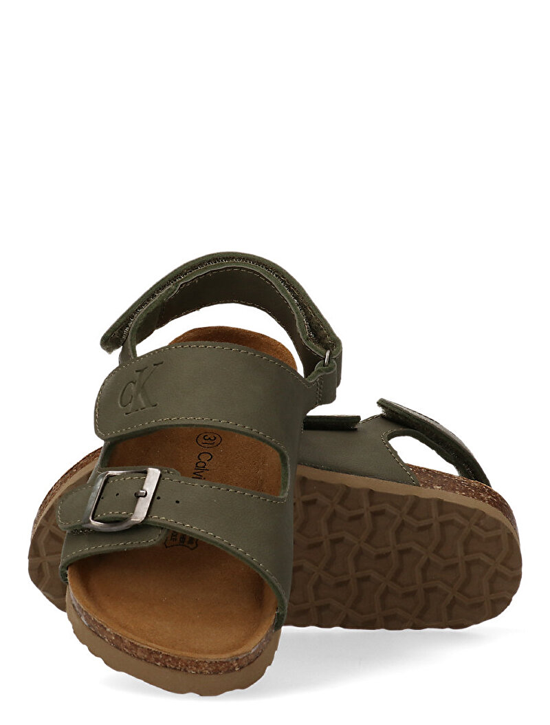Calvin Klein Yeşil Renkli Çocuk Unisex Velcro Sandalet