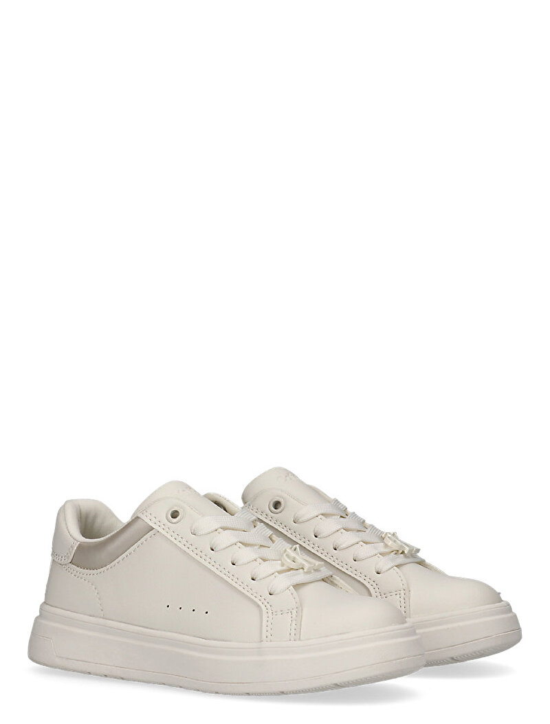 Calvin Klein Bej Renkli Kız Çocuk Low Cut Laceup Sneaker