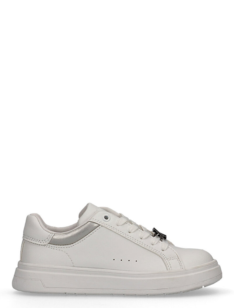 Calvin Klein Beyaz Renkli Kız Çocuk Low Cut Laceup Sneaker