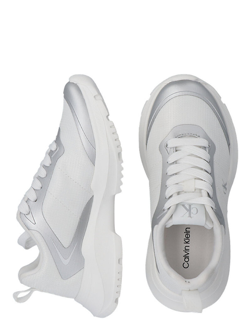 Calvin Klein Beyaz Renkli Kız Çocuk Low Cut Laceup Sneaker