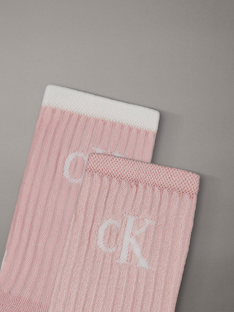 Calvin Klein Pembe Renkli Kadın CKJ 2'li Paket Çorap