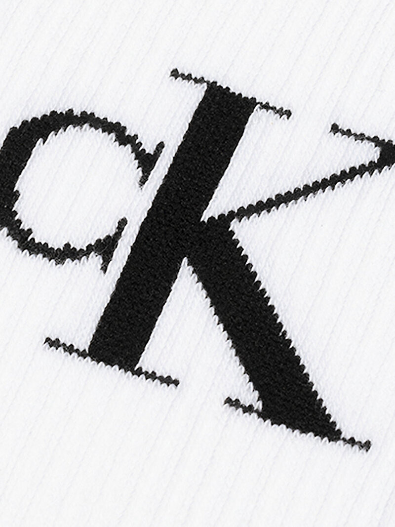 Calvin Klein Beyaz Renkli Erkek CKJ 4'lü Paket Çorap