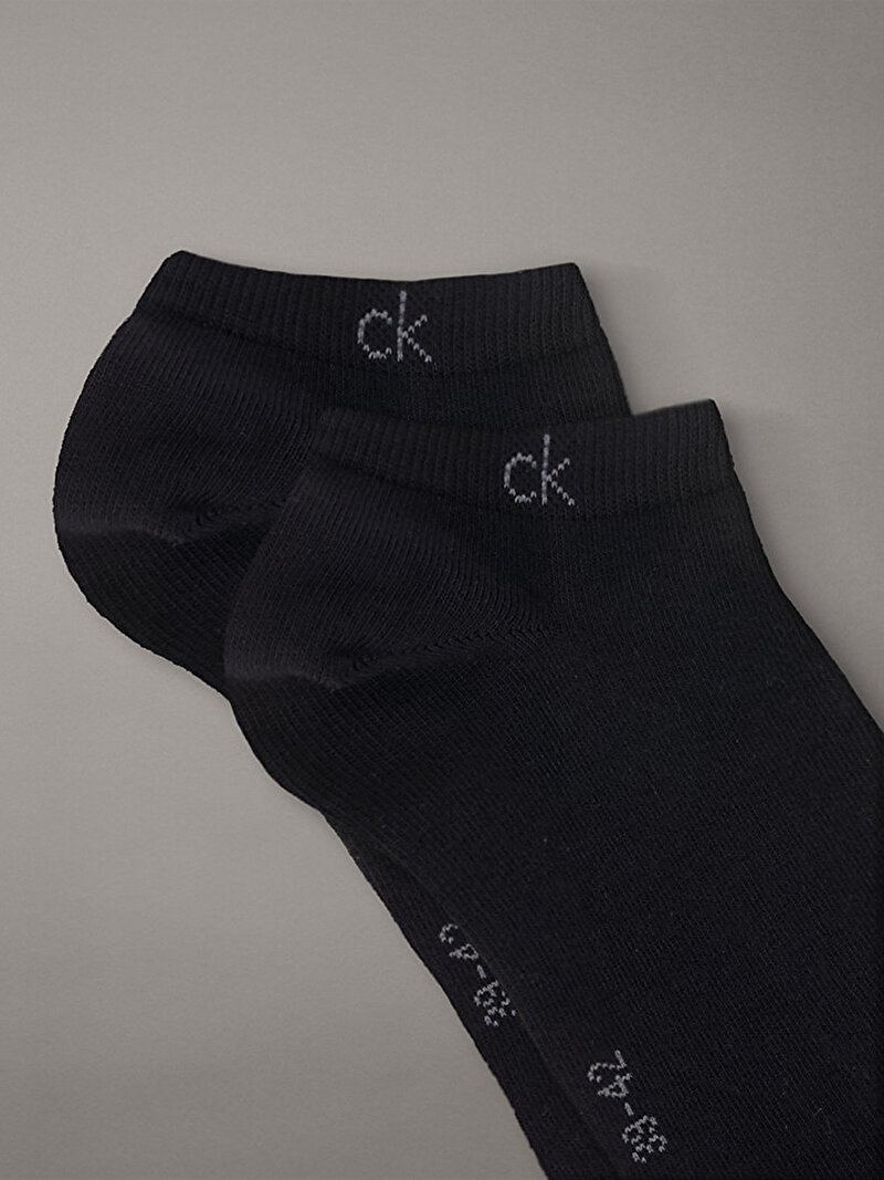 Calvin Klein Siyah Renkli Erkek CK 6'lı Paket Sneaker Çorabı