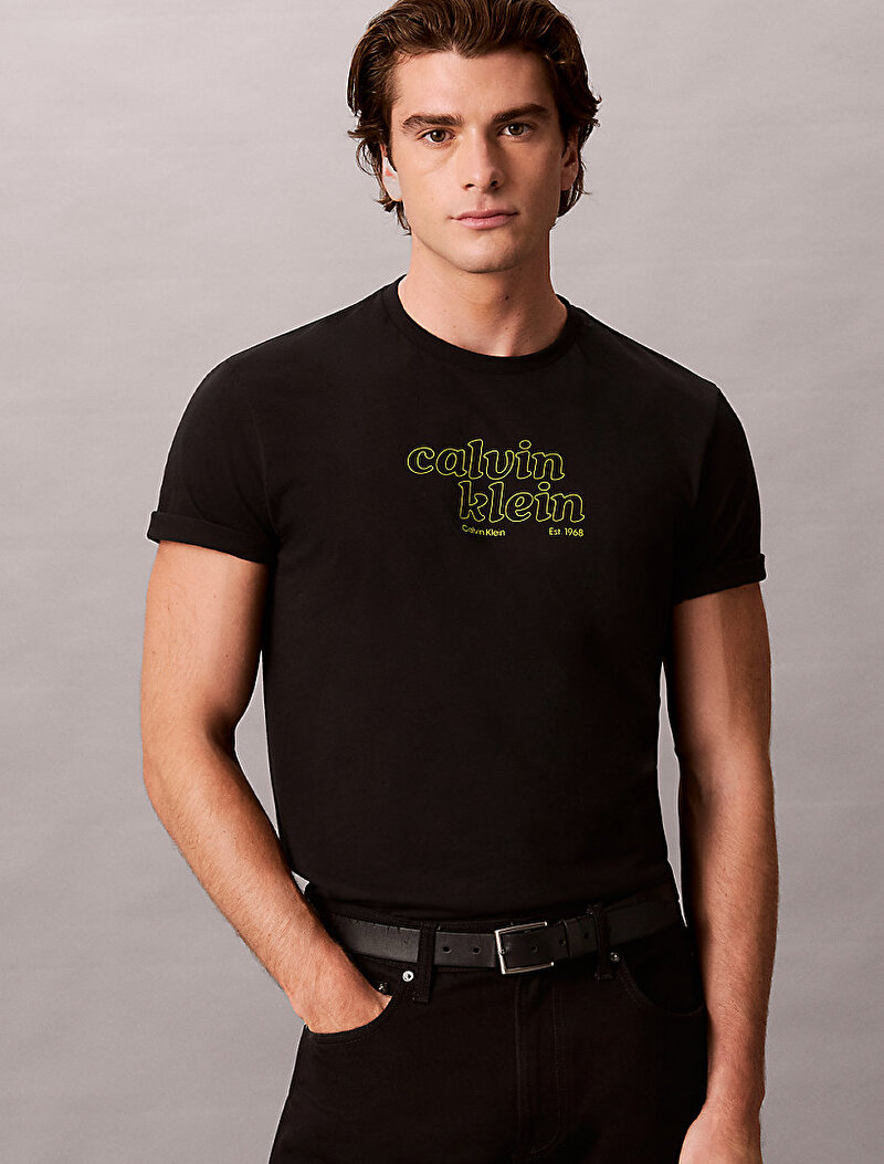 Calvin Klein Siyah Renkli Erkek 30s T-shirt