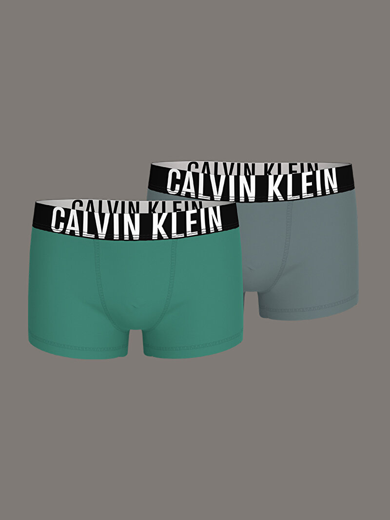 Calvin Klein Çok renkli Renkli Erkek Çocuk 2'li Paket Trunk Boxer Seti