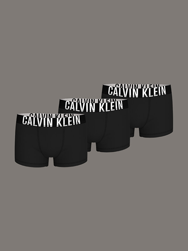 Calvin Klein Siyah Renkli Erkek Çocuk 3'lü Paket Trunk Boxer Seti