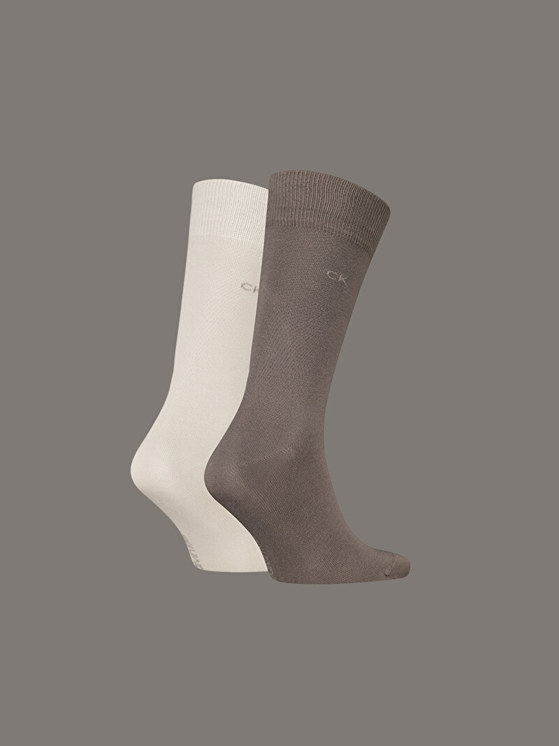 Calvin Klein Bej Renkli Erkek 2'Li Paket Çorap