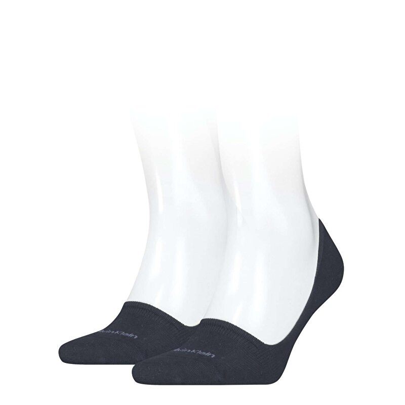 Calvin Klein Lacivert Renkli Erkek 2'Li Footie Mid Çorap